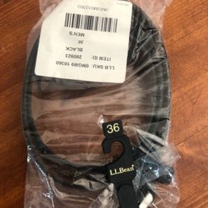 LL Bean Men's Belt - Black Sz 36